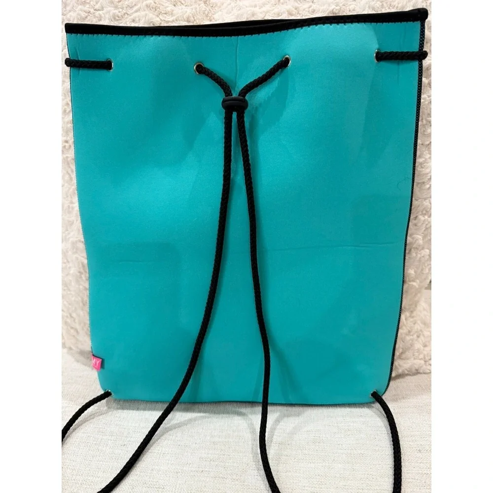 My Tagalongs Neoprene Drawstring‎ Backpack Gym Beach Bag Palm Trees